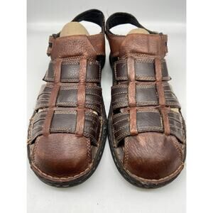 Dockers Sandals Men’s Sz 13M Leather Fisherman All Motion Comfort 2‎ Tone Brown